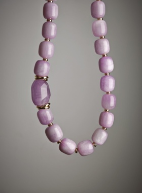 原创紫锂辉项链