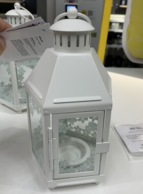 IKEA宜家白色蜡烛台撒旦
