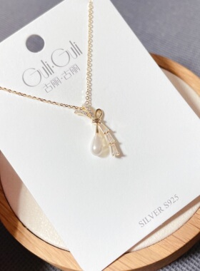 古丽锆石蝴蝶结时尚百搭银饰