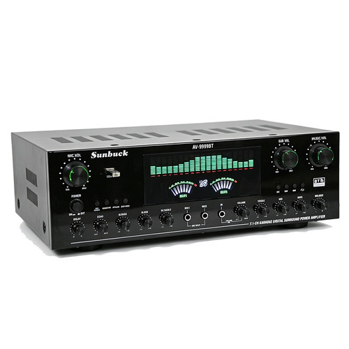 新款7.1声道蓝牙6.0大功率功放机独立重低音光纤同轴家用影院唱歌 - 图3