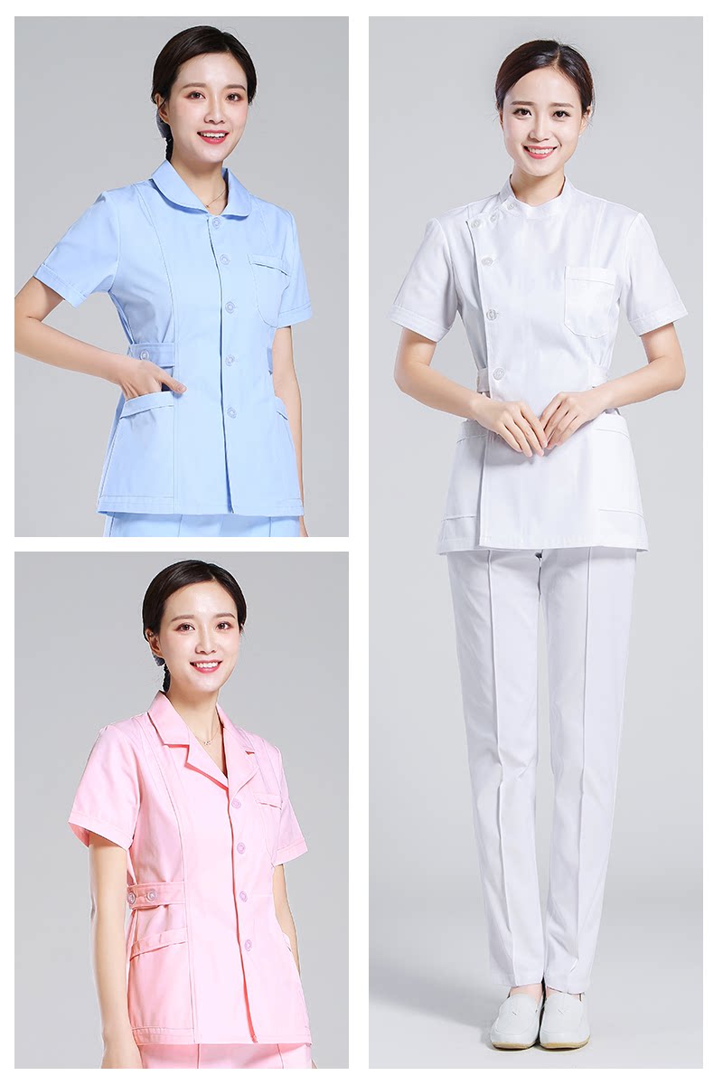 护士服长袖女冬圆领分体套装短袖夏短款两件套月嫂护工牙科工作服_虎窝淘