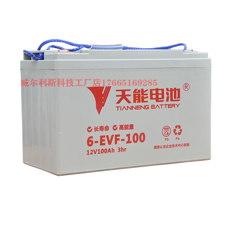 天能电瓶12V100A 丽驰 比德文 洗地机电动四轮电池6-evf-103H-107 - 图3