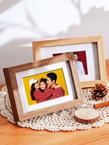 Сплошная деревянная фоторамка 6 7 8 дюймов A4 Печать и стирание фото, чтобы сделать фоторамку на стене свадебные фотографии, настраиваемые шесть дюймов