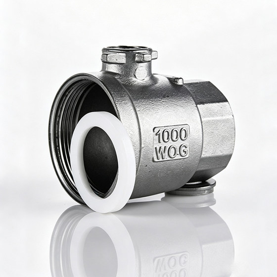 Stainless steel internal threaded ball valve two-piece switch