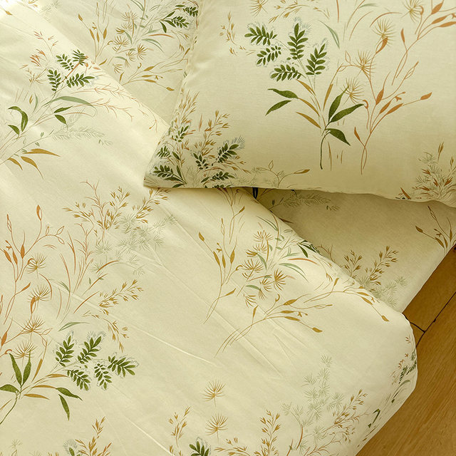 Pure cotton fairy grass simple bed cover
