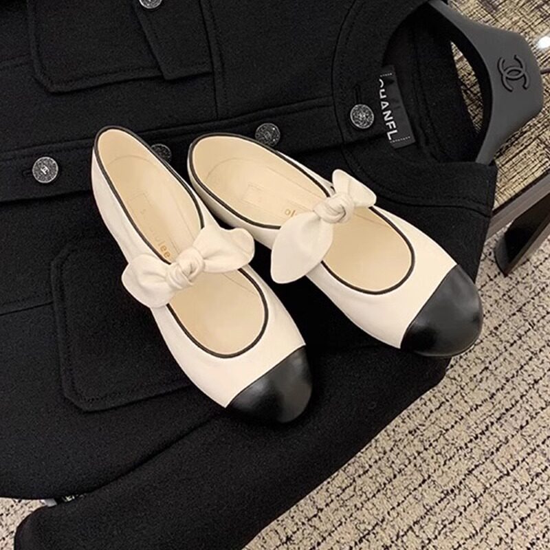 小香风蝴蝶结玛丽珍鞋子2025春季法式复古拼色浅口低跟小皮鞋单鞋,淘宝优惠券,粉丝福利购,淘宝优惠卷