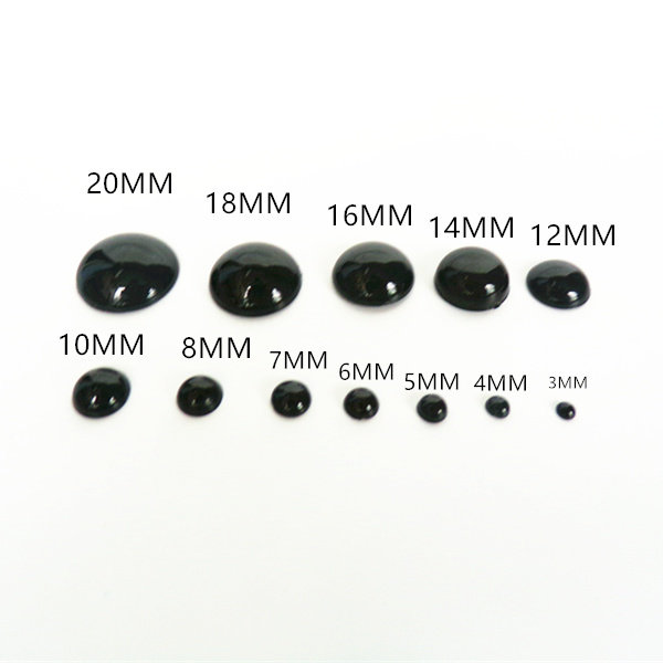 100颗黑色平底半圆珠子毛线钩针配件动物玩偶椭圆眼睛DIY手工材料,淘宝优惠券,粉丝福利购,淘宝优惠卷