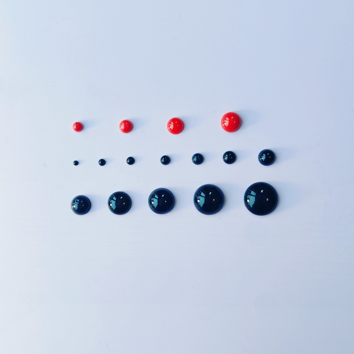 100颗黑色平底半圆珠子毛线钩针配件动物玩偶椭圆眼睛DIY手工材料,淘宝优惠券,粉丝福利购,淘宝优惠卷