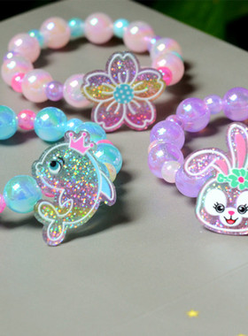 出口订单可爱女童新款兔子手链