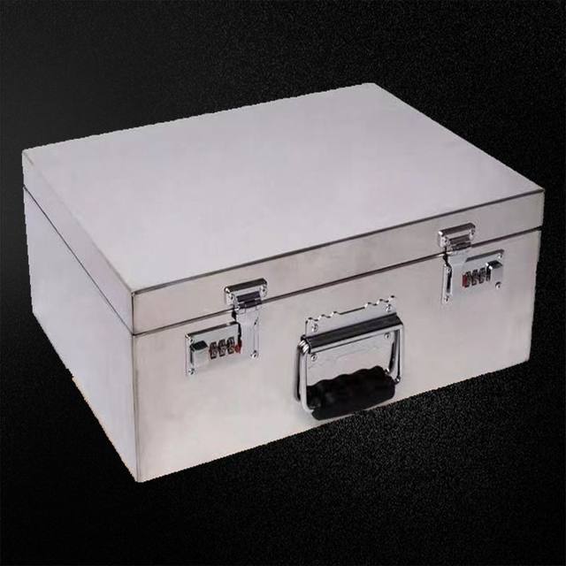 Custom made box stainless steel password box with lock box tool box
