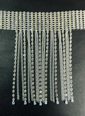 时尚派对水钻长流苏手背链