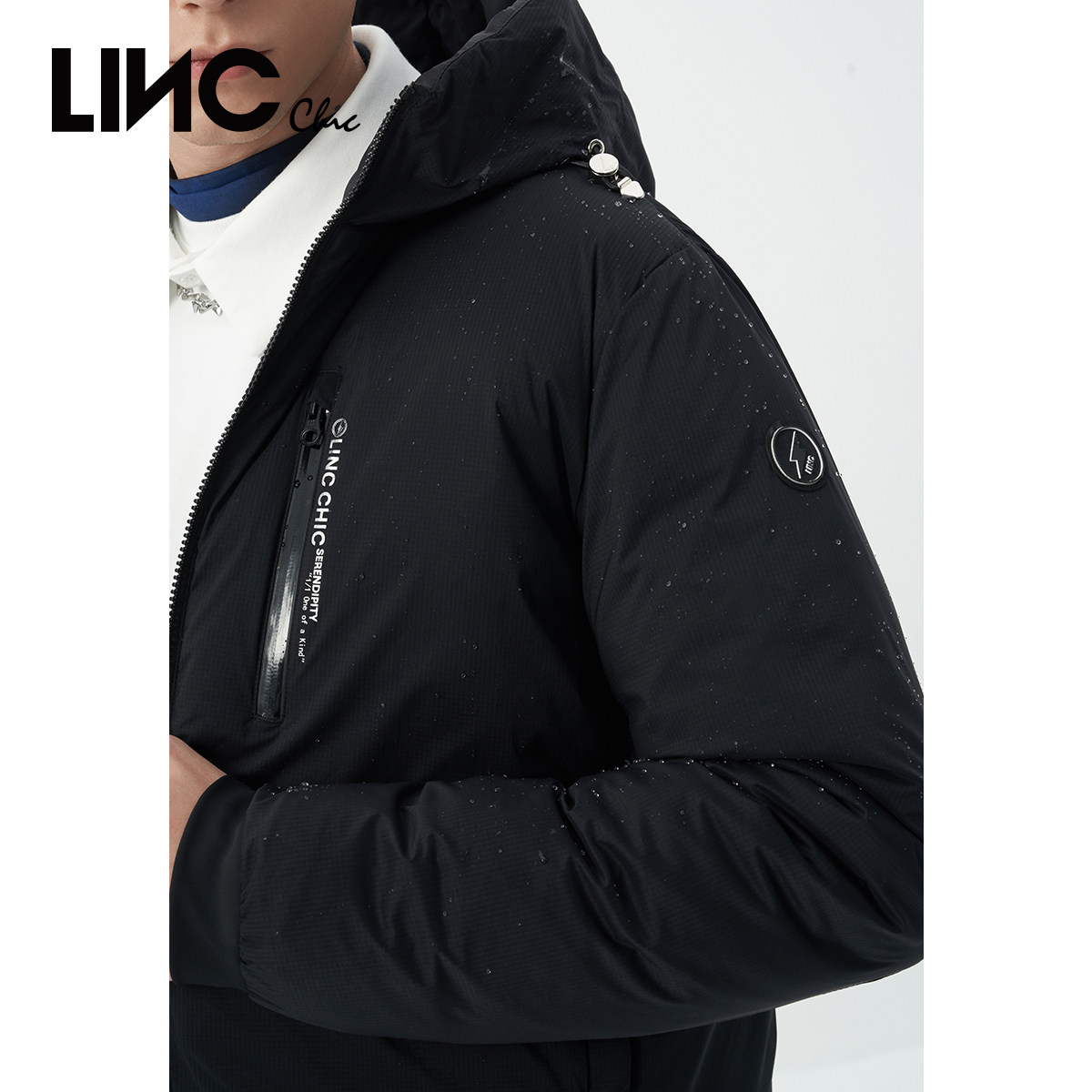 LINCCHIC金羽杰羽绒服男便携可收纳机能短款男士羽绒服N22801018