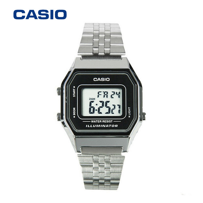 钢带复古学生防水手表男女电子表 卡西欧小方表小方块 casio a158wa 钢带复古学生防水手表男女电子表 卡西欧小方表小方块 casio a158wa