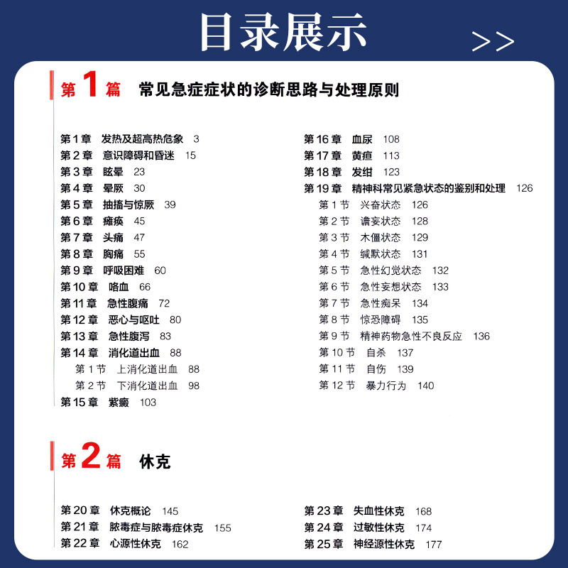 急诊内科学 第5版第五版新版 张文武 急诊科重症医学科内科学参考书实用内科疾病急症门诊急诊内科手册 急诊医学内科学书籍 - 图1