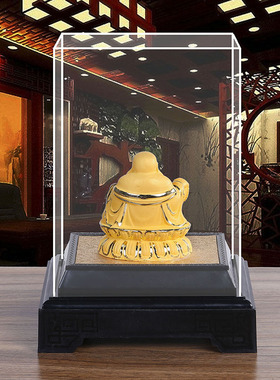 绒沙金大号弥勒佛开业佛堂寺庙礼品家居办公室工艺品摆件