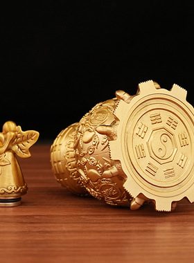 全铜厂家批发黄铜九龟铜葫芦天医八卦家居办公室桌面装饰礼品摆件