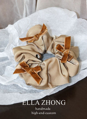Ellazhong发绳缎面日韩百搭发饰