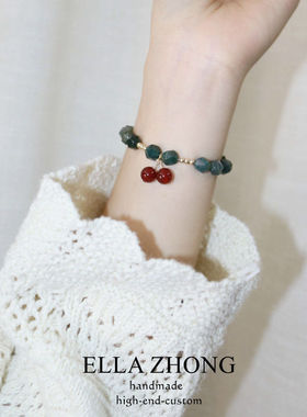 原创手串樱桃气质森系手饰品手链
