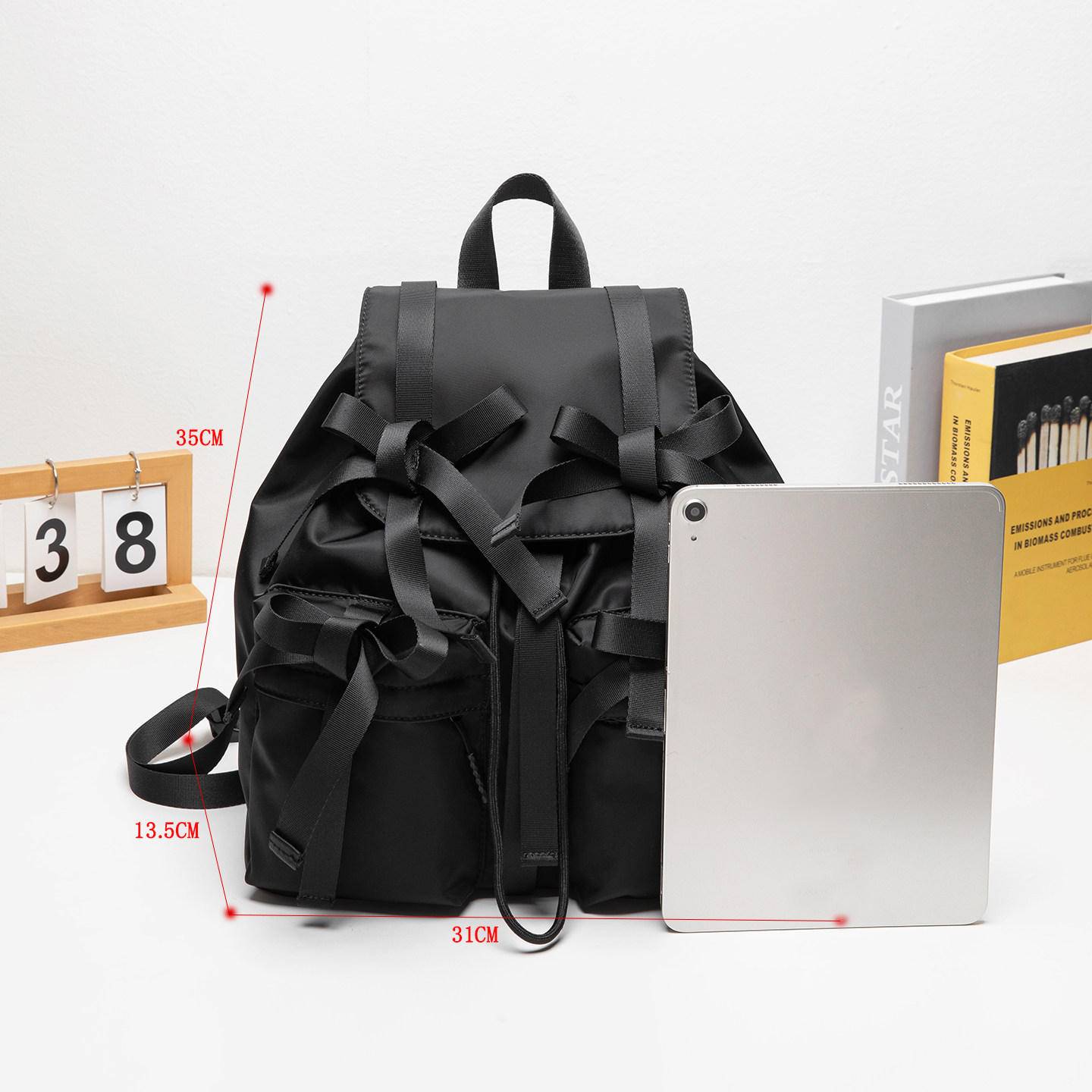 蝴蝶结双肩包女包日系小众设计感时尚背包潮流旅游包休闲学生书包,淘宝优惠券,粉丝福利购,淘宝优惠卷