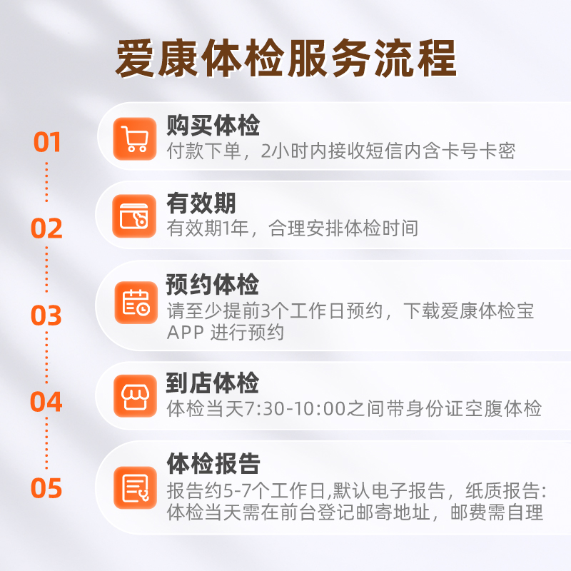 爱康国宾超级VIP全身体检卡套餐父母老人男女全面胃幽门心脑血管