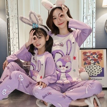 Ocean Gas Mother Girl Sleepwear Pure Cotton Long Sleeve Pro-Spring Fall cute girl CUHK Scout Childrens Home Home Clothing