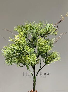 花艺精品仿真绿植圣诞松针盆景