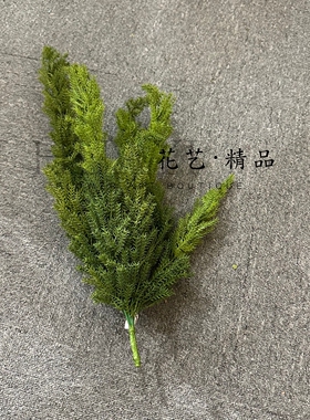 仿真松树枝松针小香松金冠柏香冠柏大狐尾松天门冬迷你圣诞树叶材