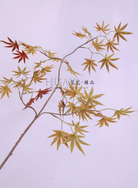 迎客枫绿枫叶鸡爪槭仿真绿植北欧风装饰景观花艺摆件假花植物花树