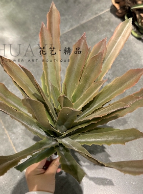花艺精品仿真植物剑叶枯山水
