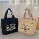 High-looking handbag, Sail Mom's going out cloth, simple, compact, three-dimensional bag, commuting, thickened work lunch bag