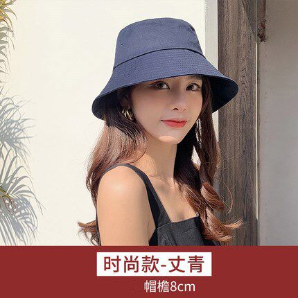 New fisherman hat for women black spring and summer outdoor all-match face-showing small sun sun protection visor hat basin hat for men trendy