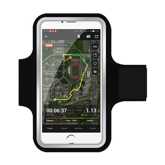 Running arm bag for men and women, outdoor fitness equipment, sports mobile phone armband, 6.5-inch arm sleeve, sports wrist bag
