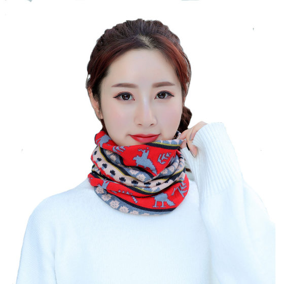 Women's pure cotton neck scarf to keep warm