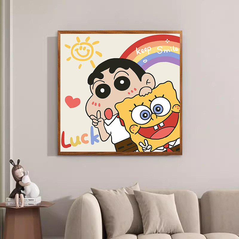 蜡笔小新十字绣2024新款线绣客厅卧室儿童小件简单2025手工刺绣,淘宝优惠券,粉丝福利购,淘宝优惠卷