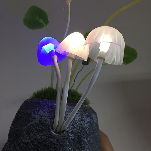包邮lLED阿凡达蘑菇灯智能光控床头灯创意生日礼物小夜灯装饰摆件 - 图0