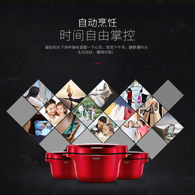 sharp /夏普kn-h24yb无水电炖锅 华克斯电器电炖/煮粥锅/文火炉
