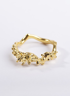 山略原创925纯银文艺个性戒指