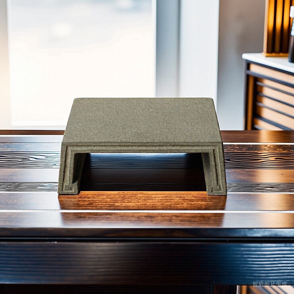 青石底座桌面摆件天然石头花几整石07cm高案台石花架原石花盆底托 - 图3