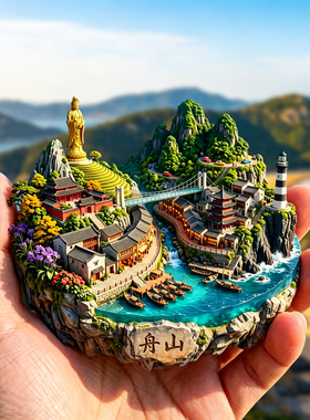 舟山金属冰箱贴旅游纪念品