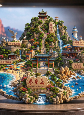秦皇岛创意旅游纪念品磁吸伴手礼