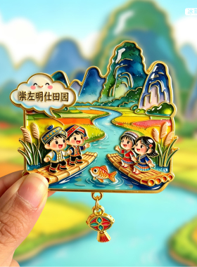 广西崇左创意金属冰箱贴