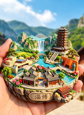 淄博金属冰箱贴旅游纪念品