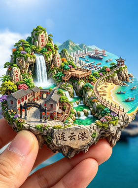连云港金属冰箱贴旅游纪念品