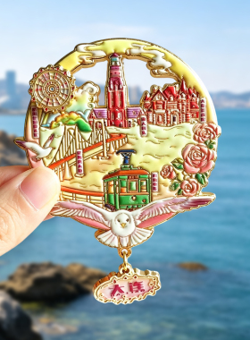 大连金属冰箱贴旅游纪念品