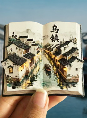 乌镇旅游金属冰箱贴纪念品