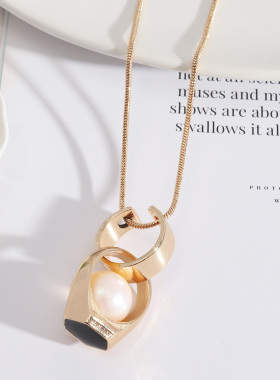 欧美风饰品个性款滴油项链