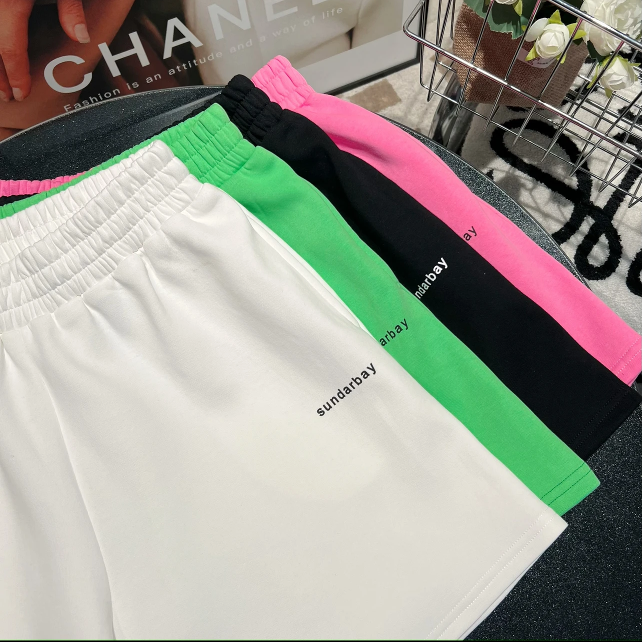 运动短裤女2023夏季新款时尚休闲显瘦宽松百搭高腰大码热裤卫裤潮,淘宝优惠券,粉丝福利购,淘宝优惠卷