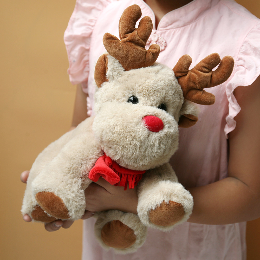 圣诞老人毛绒玩偶麋鹿公仔娃娃圣诞树抱枕女孩儿童圣诞节礼物节品