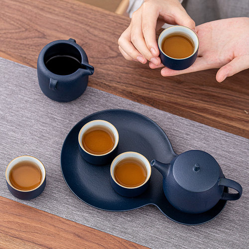 恒越陶瓷功夫茶具套装圆融壶井栏壶茶盘分茶泡茶家用办公支持定制 - 图3