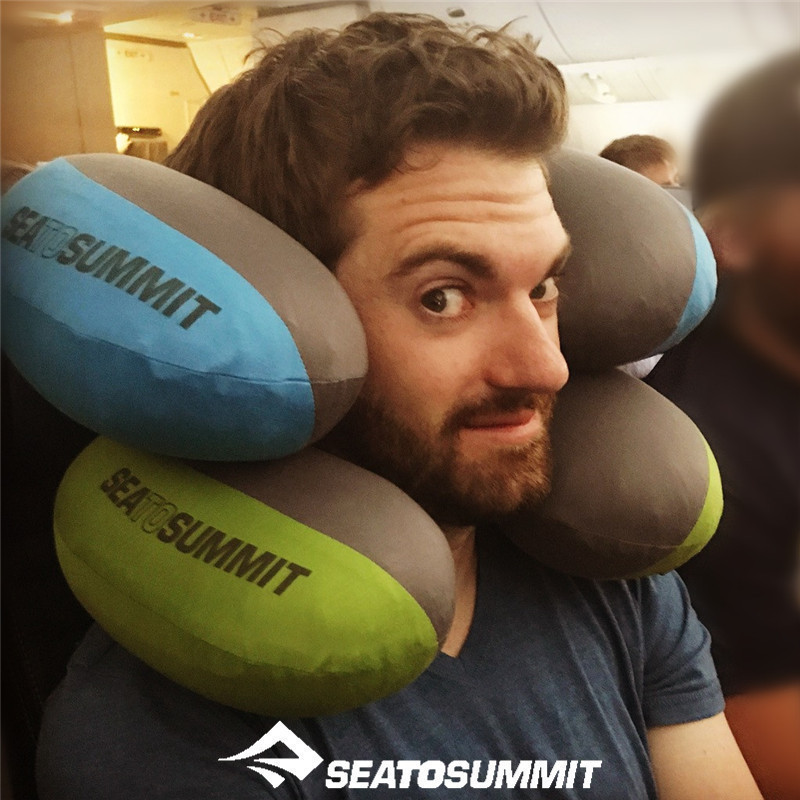 劉亦菲同款sea to summit充氣U型枕旅行便攜護頸枕頭頸枕靠背腰墊